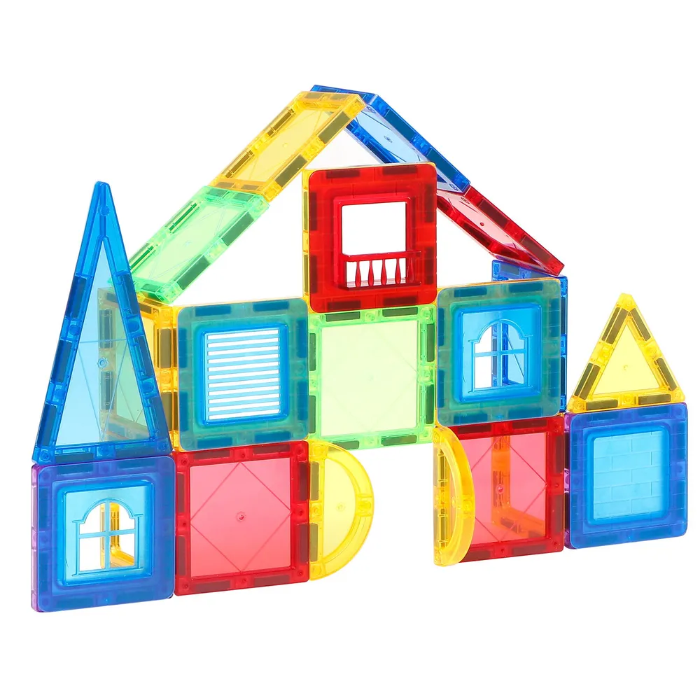 Set de constructie magnetic 3D - 60 piese MAGPLAYER 10 ani [1]