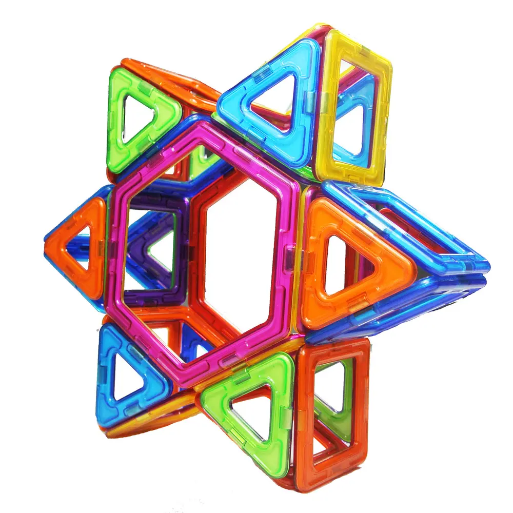 Set de constructie magnetic - 66 piese MAGPLAYER 10 ani [2]