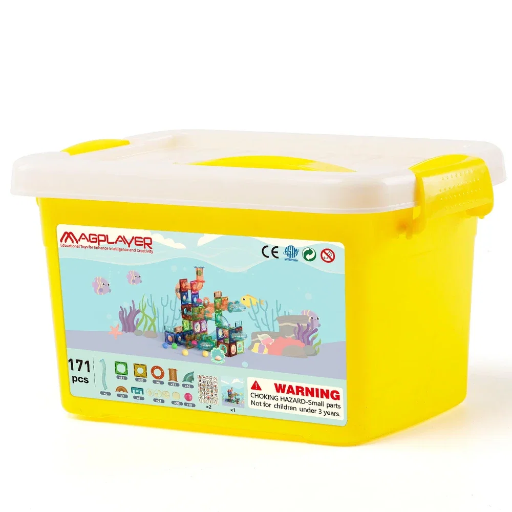 Set de constructie magnetic - Marble Run (171 piese) MAGPLAYER 10 ani [1]