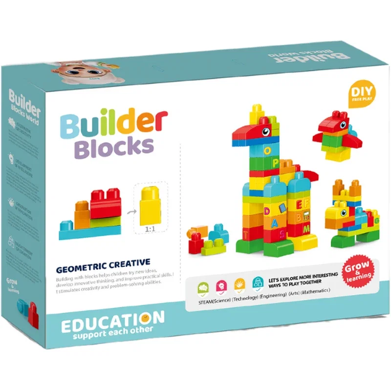 Set de constructie STEAM - Animalute (62 piese) Bufnitel 3 ani+ [2]