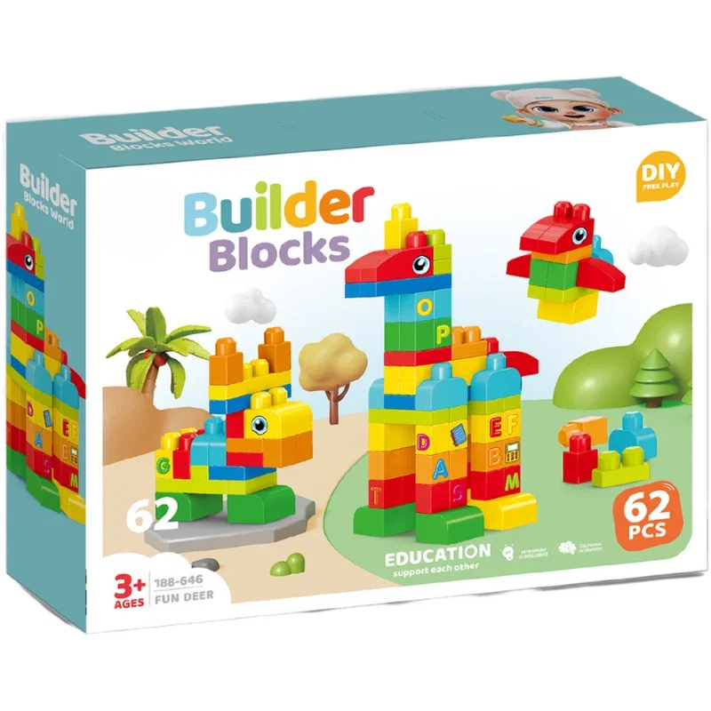 Set de constructie STEAM - Animalute (62 piese) Bufnitel 3 ani+ [1]