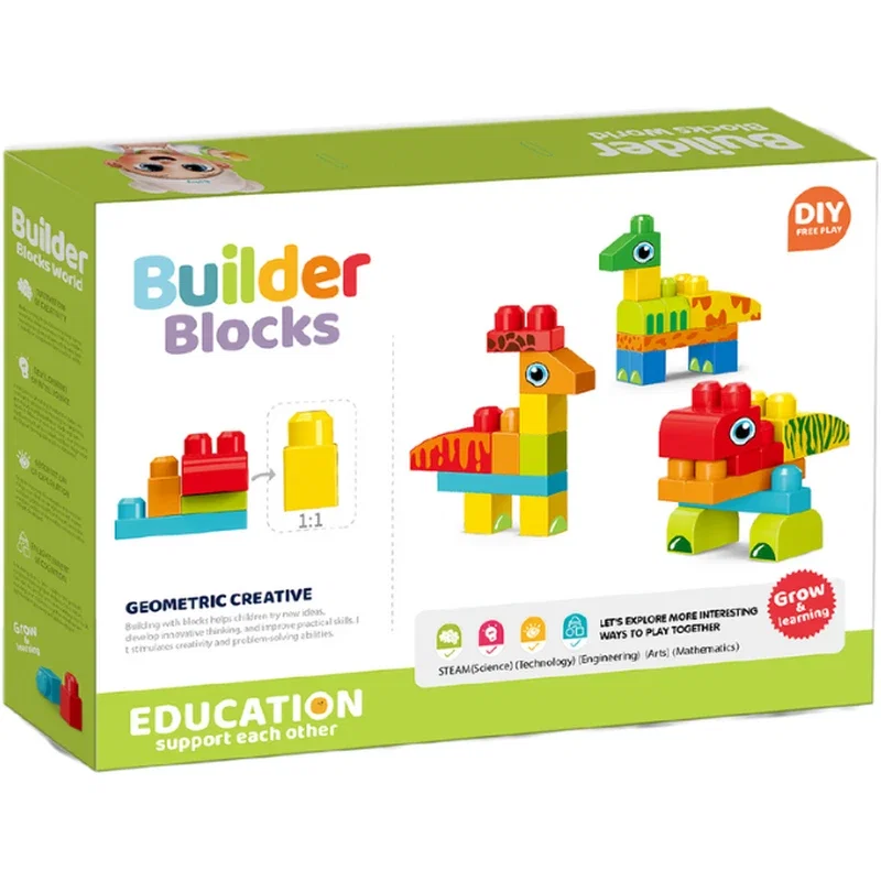 Set de constructie STEAM - Dinozauri haiosi (31 piese) Bufnitel 3 ani+ [2]