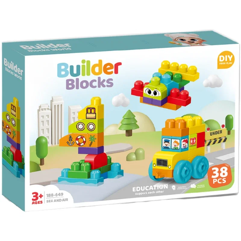 Set de constructie STEAM - Vehicule (38 piese) Bufnitel 3 ani+ [1]