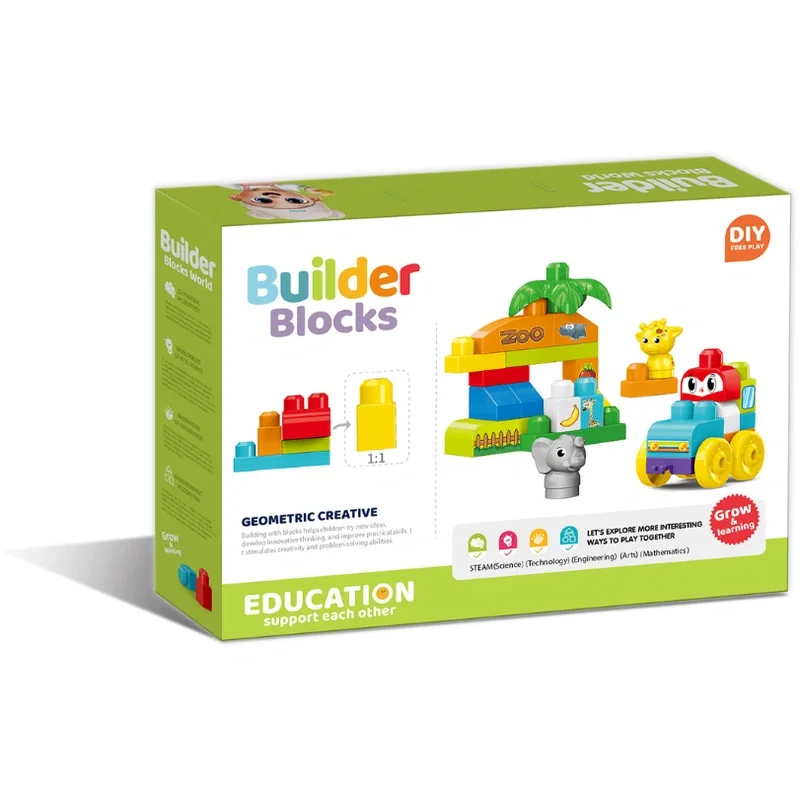Set de constructie STEAM - Zoo distractiva (32 piese) Bufnitel 3 ani+ [2]