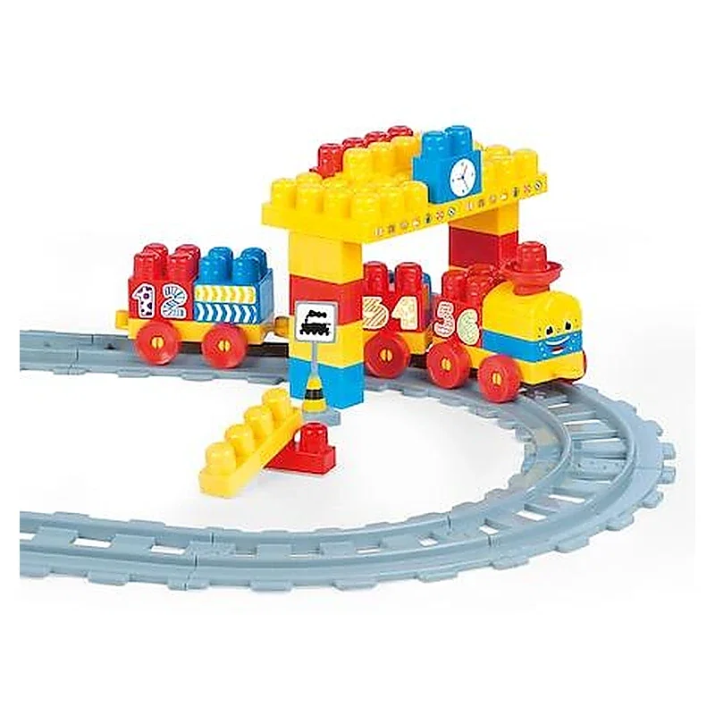 Set de constructii cu trenulet - 58 piese DOLU 18 luni+ [2]