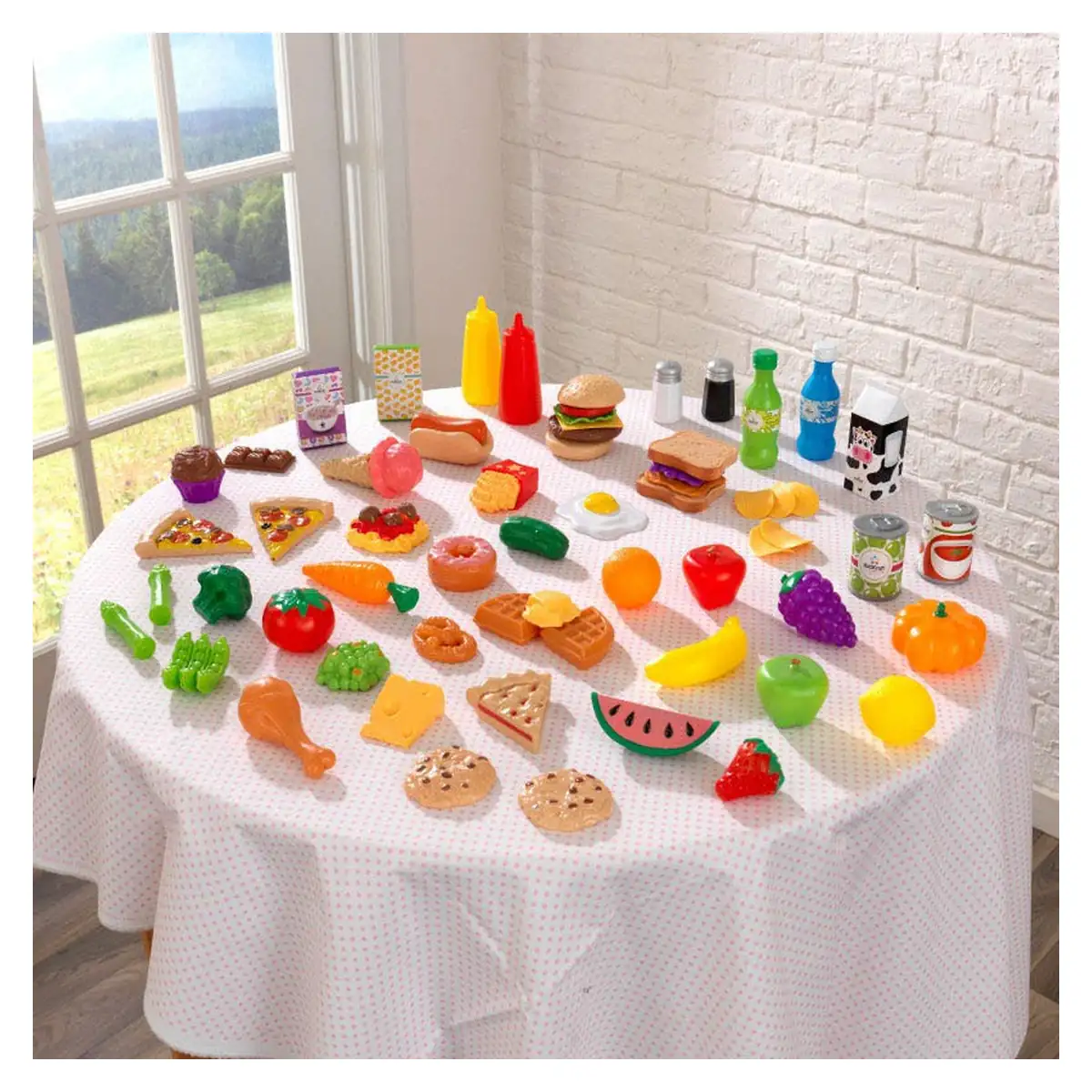 Set de joaca 65 piese Alimente Diverse KidKraft 3 ani + [1]