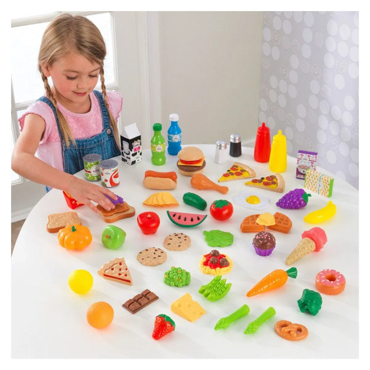 Set de joaca 65 piese Alimente Diverse KidKraft 3 ani + [2]