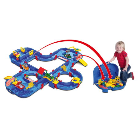 Set de joaca cu apa AquaPlay AquaPlay'nGo Waterway 3 ani + [20]
