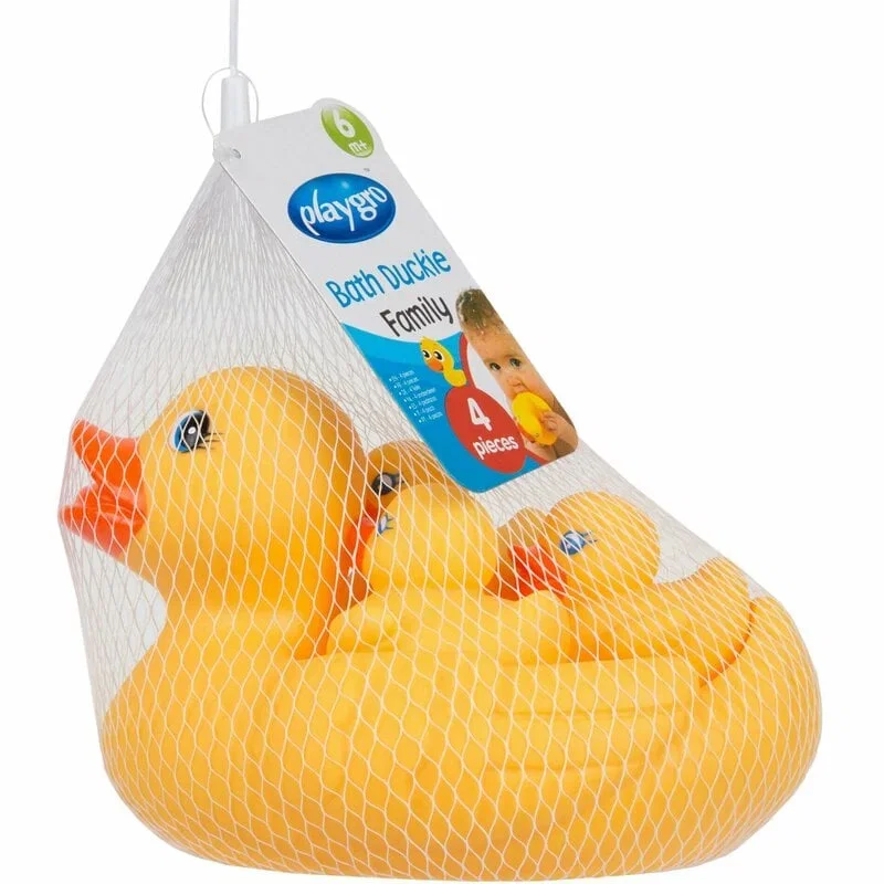Set de joaca de baie, Ratusca cu trei bococi, Fara gauri, Playgro [3]
