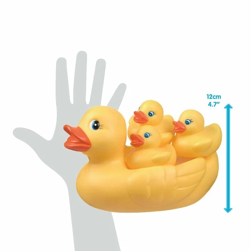 Set de joaca de baie, Ratusca cu trei bococi, Fara gauri, Playgro [7]