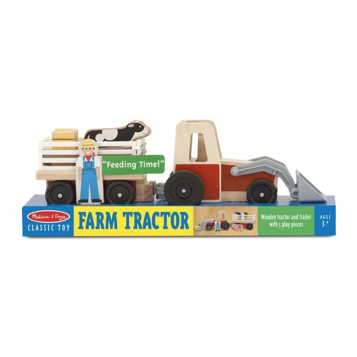 Set de joaca Excavator din lemn cu remorca Melissa & Doug [1]