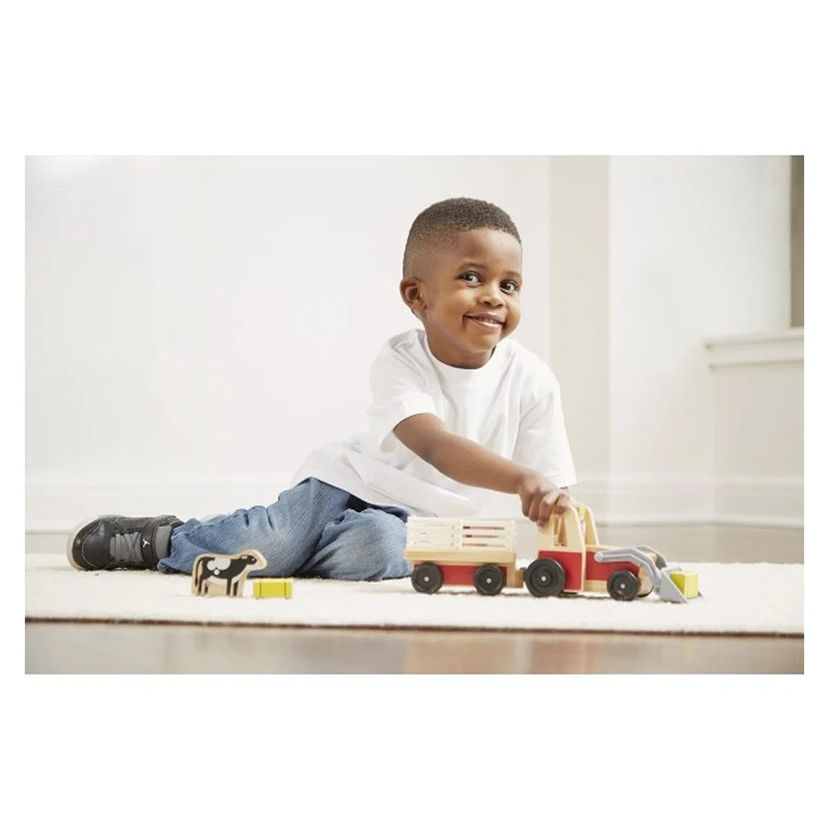 Set de joaca Excavator din lemn cu remorca Melissa & Doug [2]