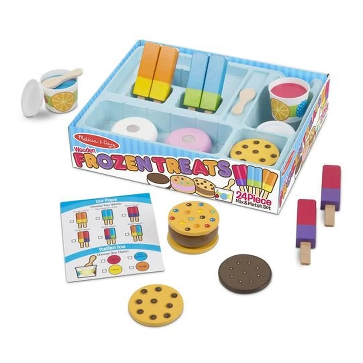 Fructe, legume, alimente - Set de joaca Inghetate delicioase - Melissa & Doug 3 ani