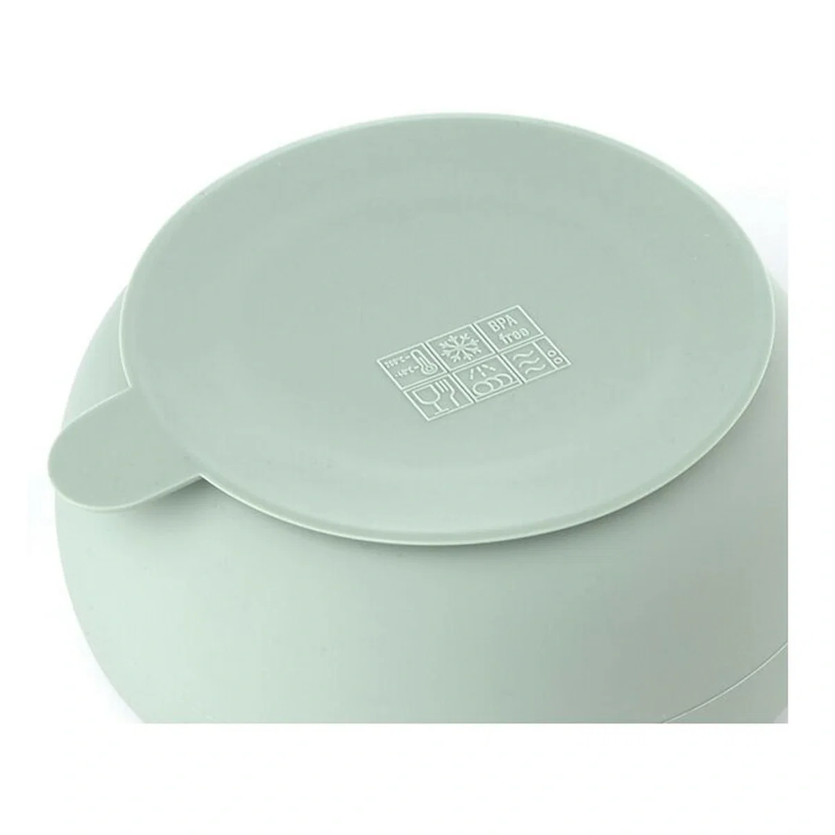 Set de masa, Jane, Din silicon, 2 piese, Cu bol si lingurita, BPA Free, Mint 4 luni [4]