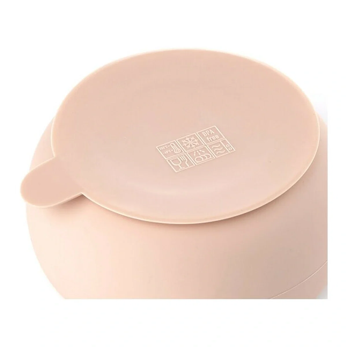 Set de masa, Jane, Din silicon, 2 piese, Cu bol si lingurita, BPA Free, Pale 4 luni [4]