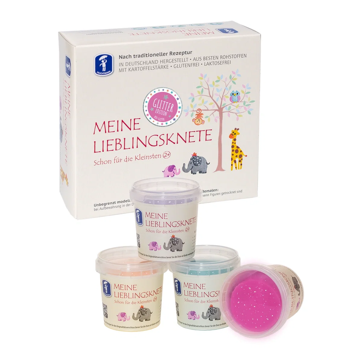 Arta si creativitate - Set de modelaj premium cu sclipici FEUCHTMANN 2 ani+