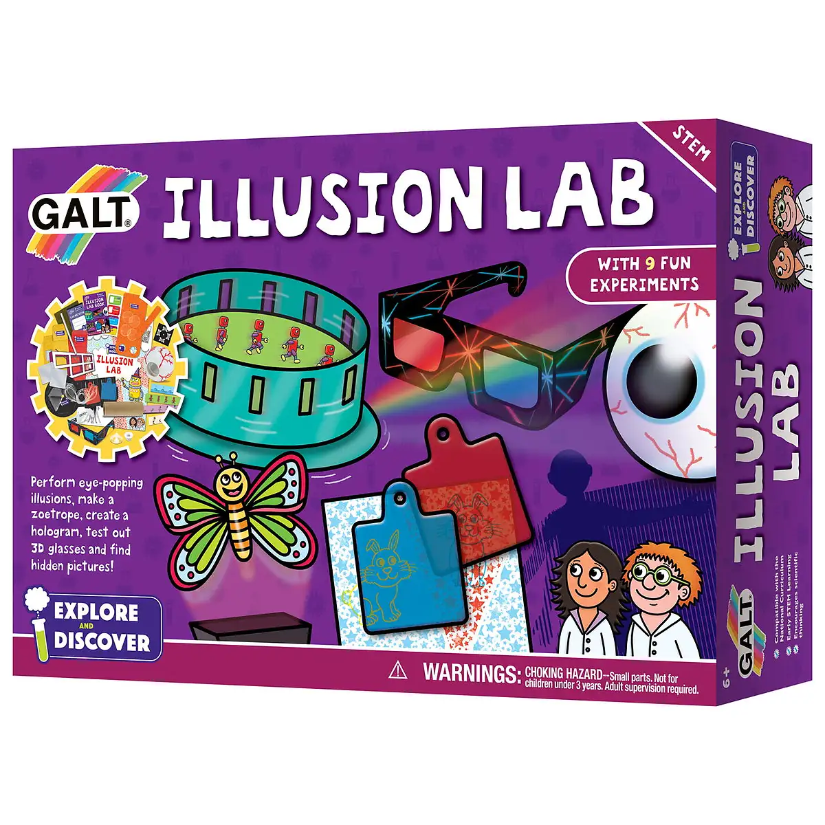 Jucarii educative - Set experimente - Illusion lab Galt 6 ani+