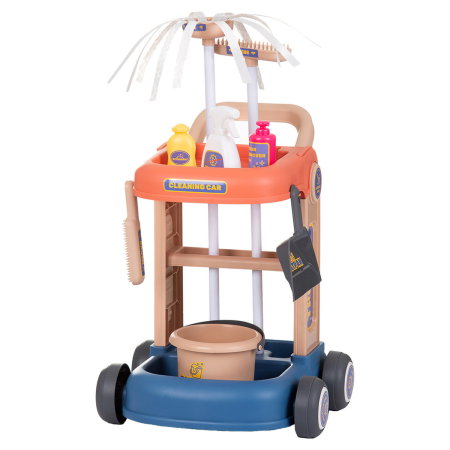 Jucarii - Set jucarie Chipolino Carucior pentru Curatenie cu 35 accesorii