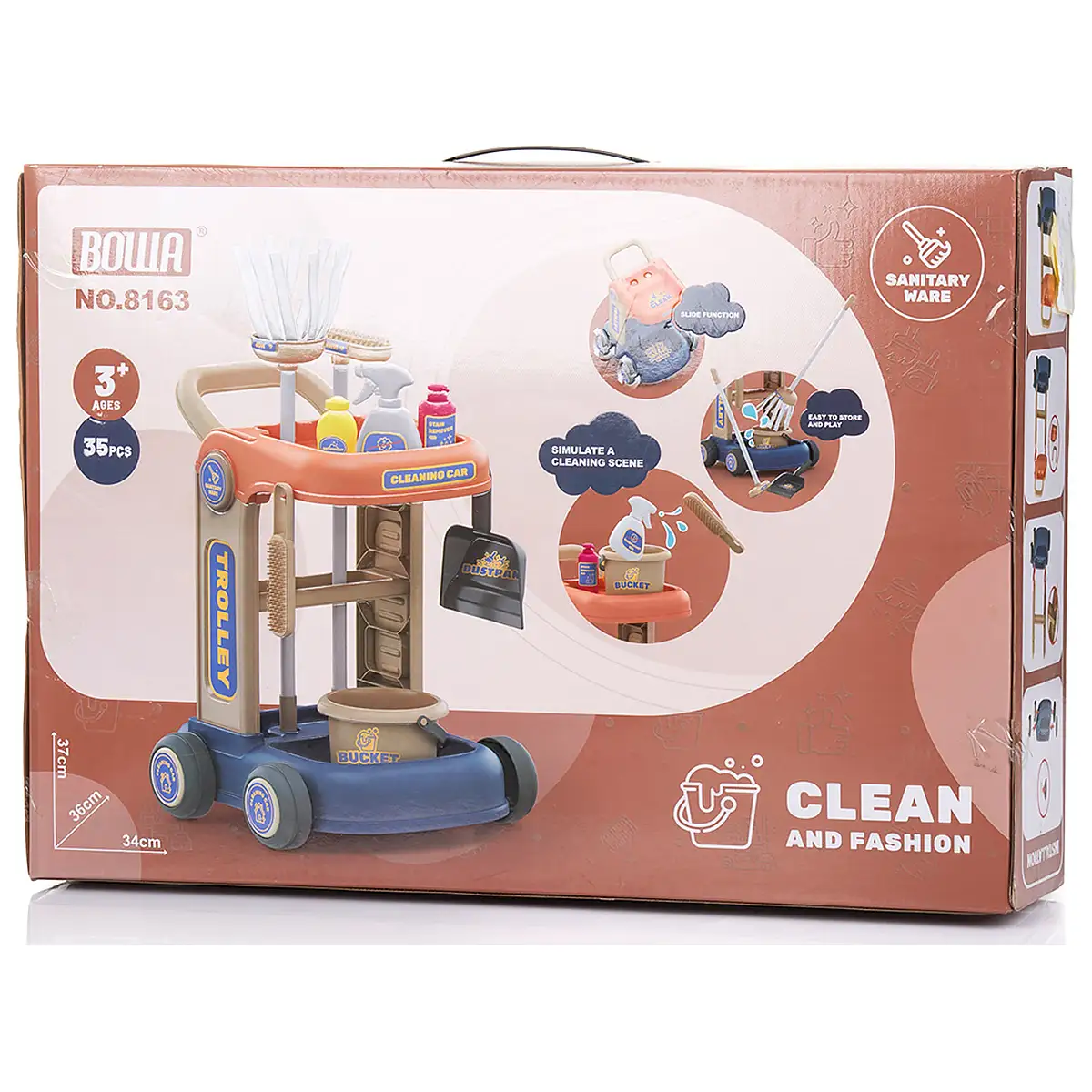Set jucarie Chipolino Carucior pentru Curatenie cu 35 accesorii [5]