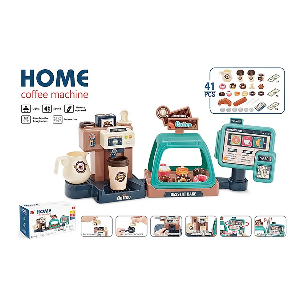 Set jucarie Chipolino Coffee Machine cu lumini, sunete si 41 accesorii 3 ani [5]