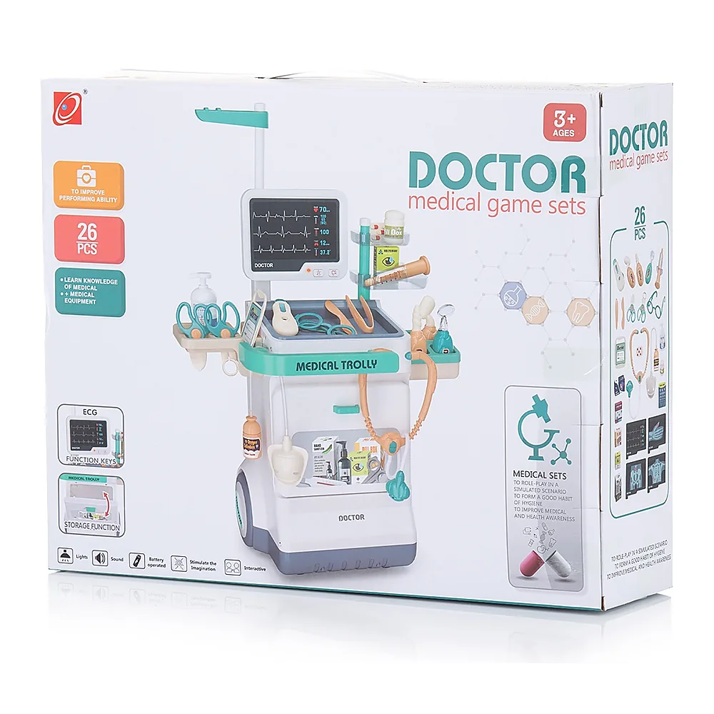 Set jucarie Chipolino Doctor cu lumini, sunete si 26 accesorii 3 ani [8]