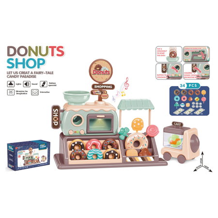 Set jucarie Chipolino Donut Shop cu lumini, sunete si 34 accesorii [8]