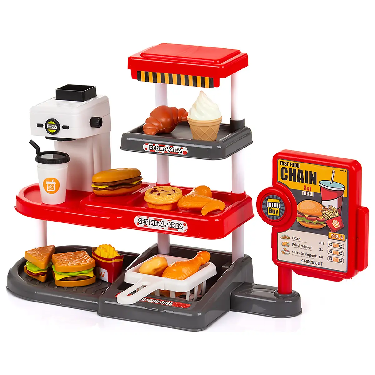 Set jucarie Chipolino Fast Food cu sunete si 71 accesorii [2]