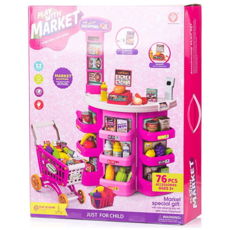 Set jucarie Chipolino Supermarket 78 cm cu lumini, sunete si 76 accesorii 3 ani [11]