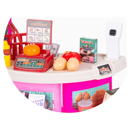 Set jucarie Chipolino Supermarket 78 cm cu lumini, sunete si 76 accesorii 3 ani [9]