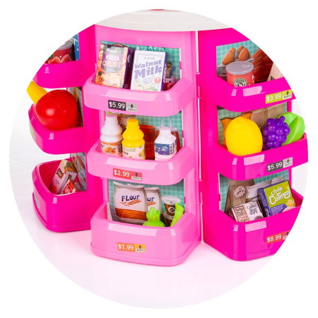 Set jucarie Chipolino Supermarket 78 cm cu lumini, sunete si 76 accesorii 3 ani [8]