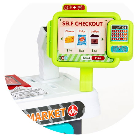 Set jucarie Supermarket 87 cm cu lumini, sunete si 81 accesorii, Chipolino 3 ani [11]