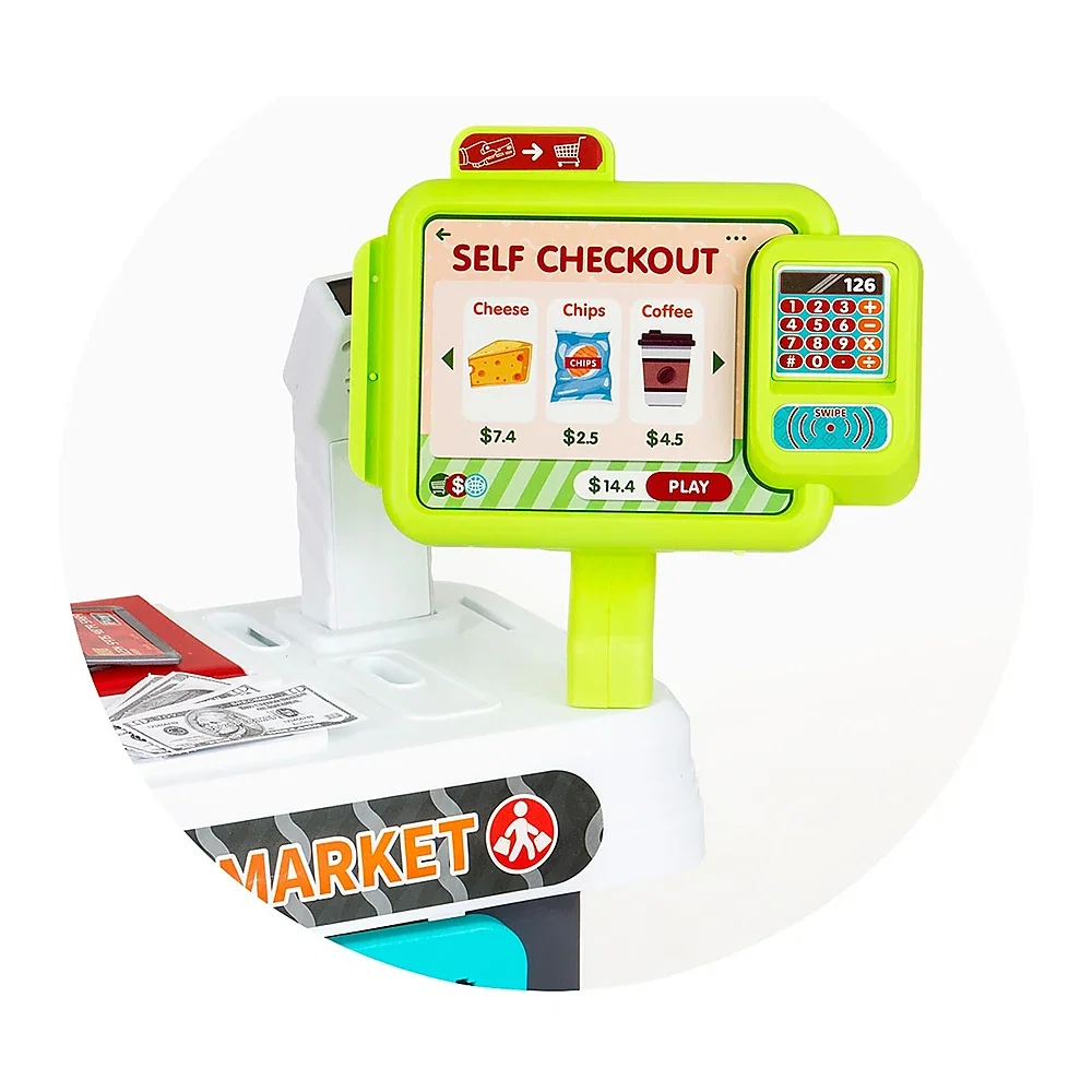 Set jucarie Supermarket 87 cm cu lumini, sunete si 81 accesorii, Chipolino 3 ani [11]