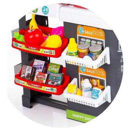 Set jucarie Supermarket 87 cm cu lumini, sunete si 81 accesorii, Chipolino 3 ani [10]
