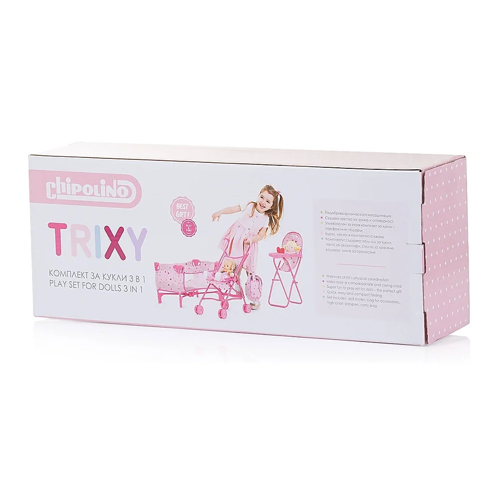 Set jucarii pentru papusi Chipolino Trixy 3 in 1, Stars 3 ani [8]