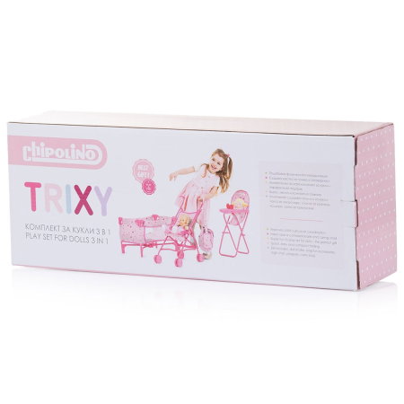 Set jucarii pentru papusi Chipolino Trixy 3 in 1, Unicorn 3 ani [7]