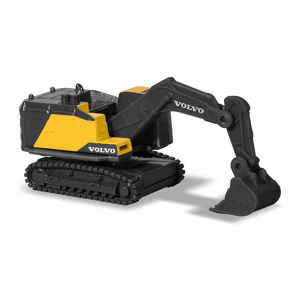Set Majorette Volvo camion cu remorca, camion basculant, buldozer si excavator 3 ani + [1]