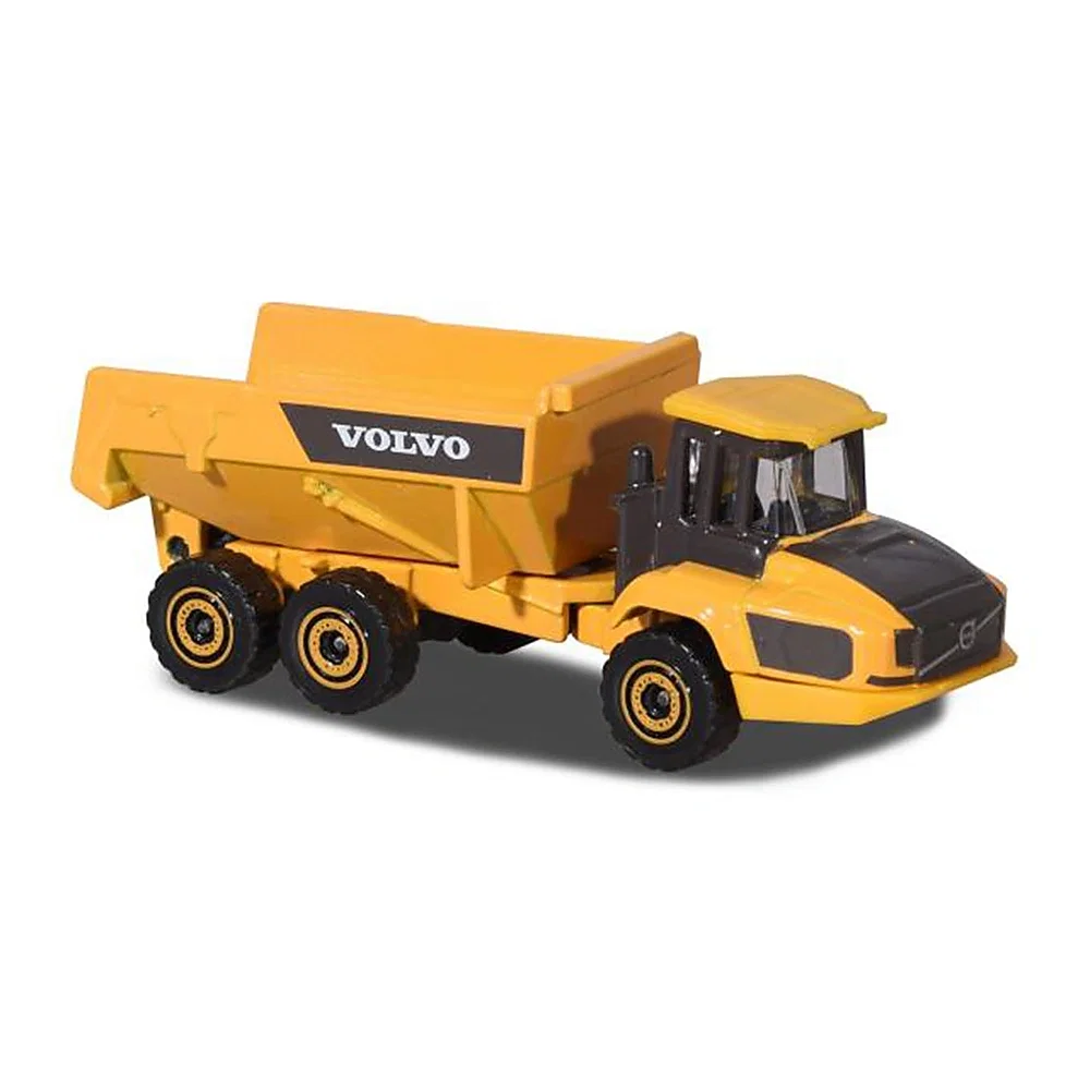 Set Majorette Volvo camion cu remorca, camion basculant, buldozer si excavator 3 ani + [3]