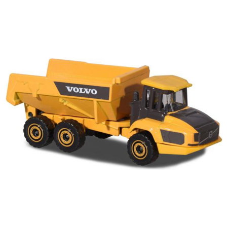 Set Majorette Volvo camion cu remorca, camion basculant, buldozer si excavator 3 ani + [3]