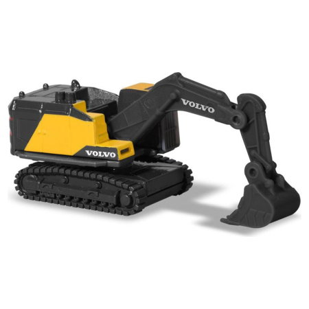 Set Majorette Volvo camion cu remorca, camion basculant, buldozer si excavator 3 ani + [1]