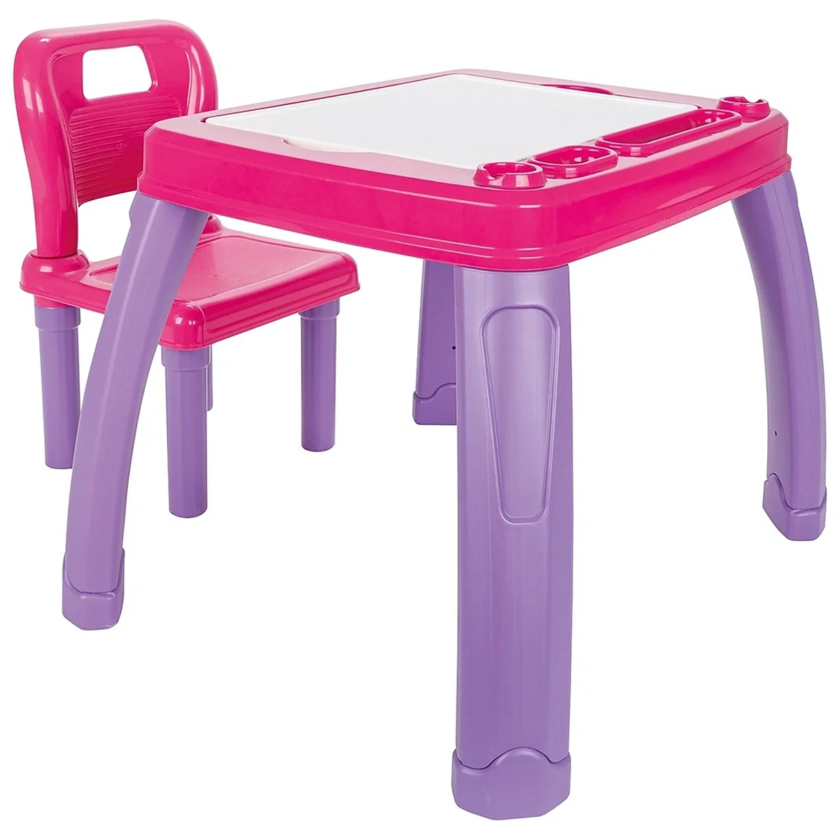 Masute si scaunele - Set Masuta cu scaun Pilsan Study Table pink 3 ani +