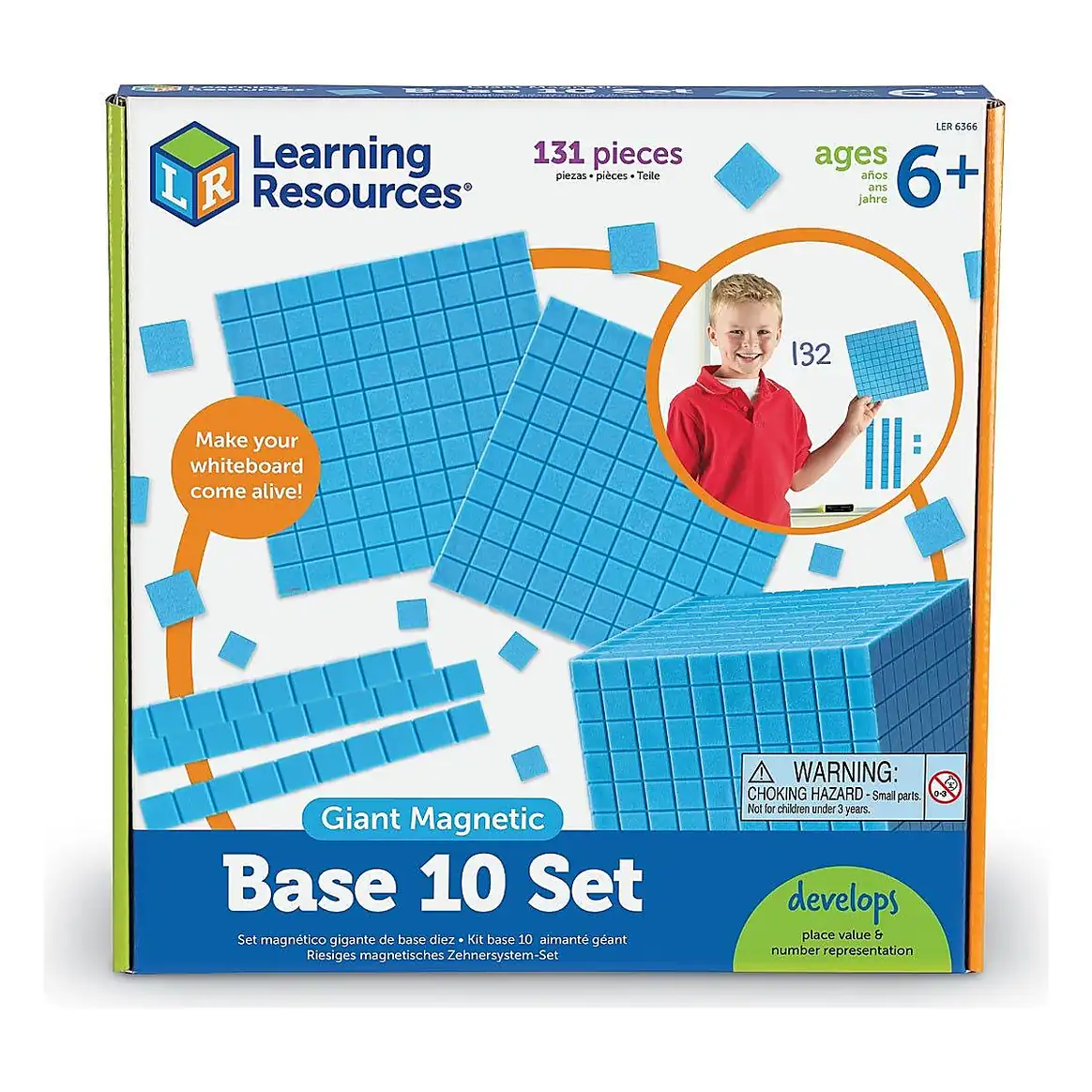 Set matematic magnetic - Modele in baza 10 Learning Resources 10 ani [4]
