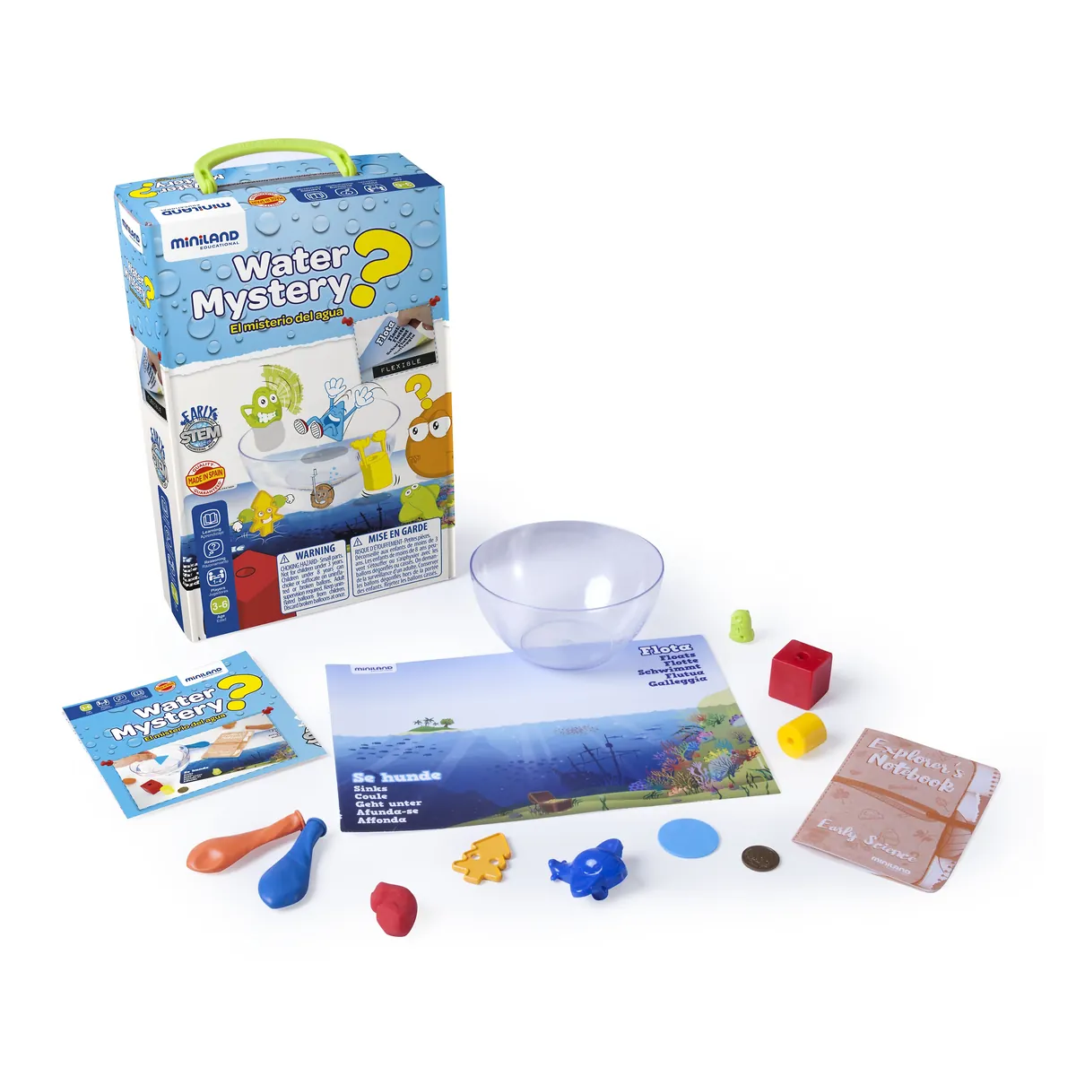 Set pentru experimente Misterele apei - Miniland [1]