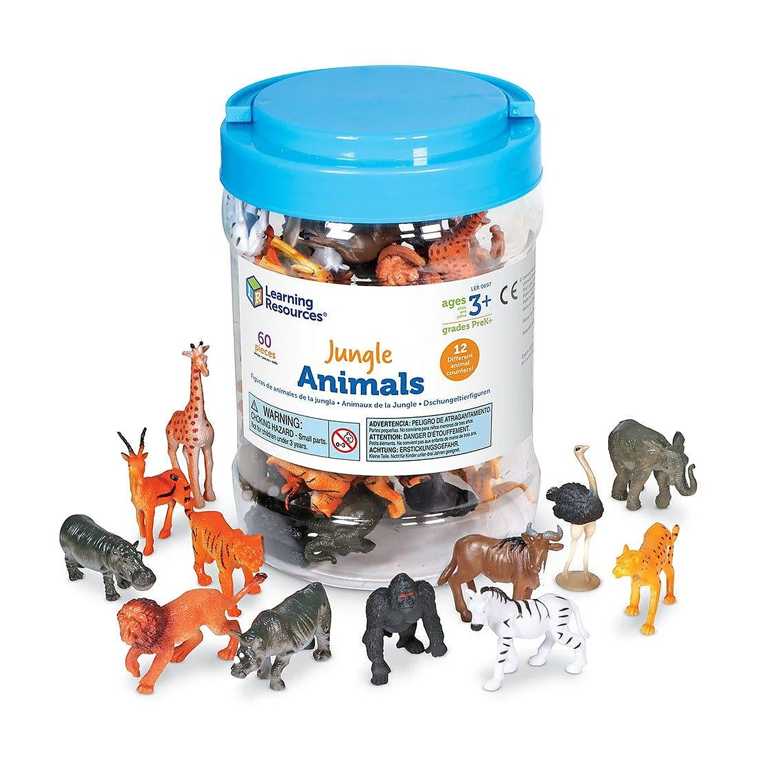 Jocuri si creativitate - Set pentru sortat - Animalute din jungla Learning Resources 7 ani