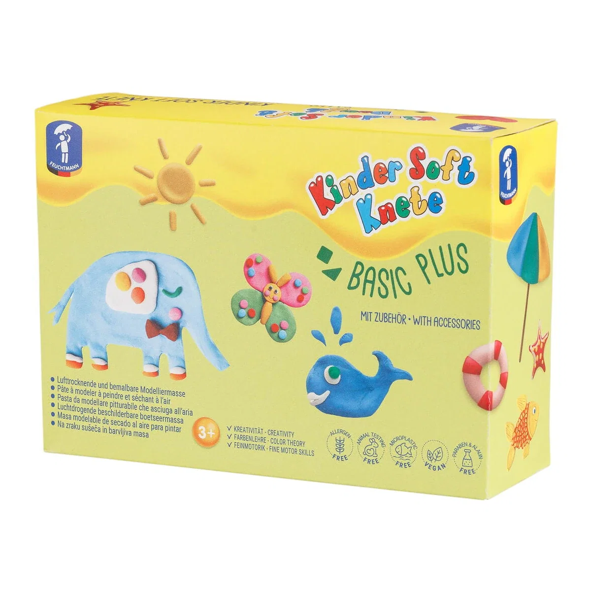 Set plastilina non-toxica Kinder - Basic Plus FEUCHTMANN 3 ani+ [1]