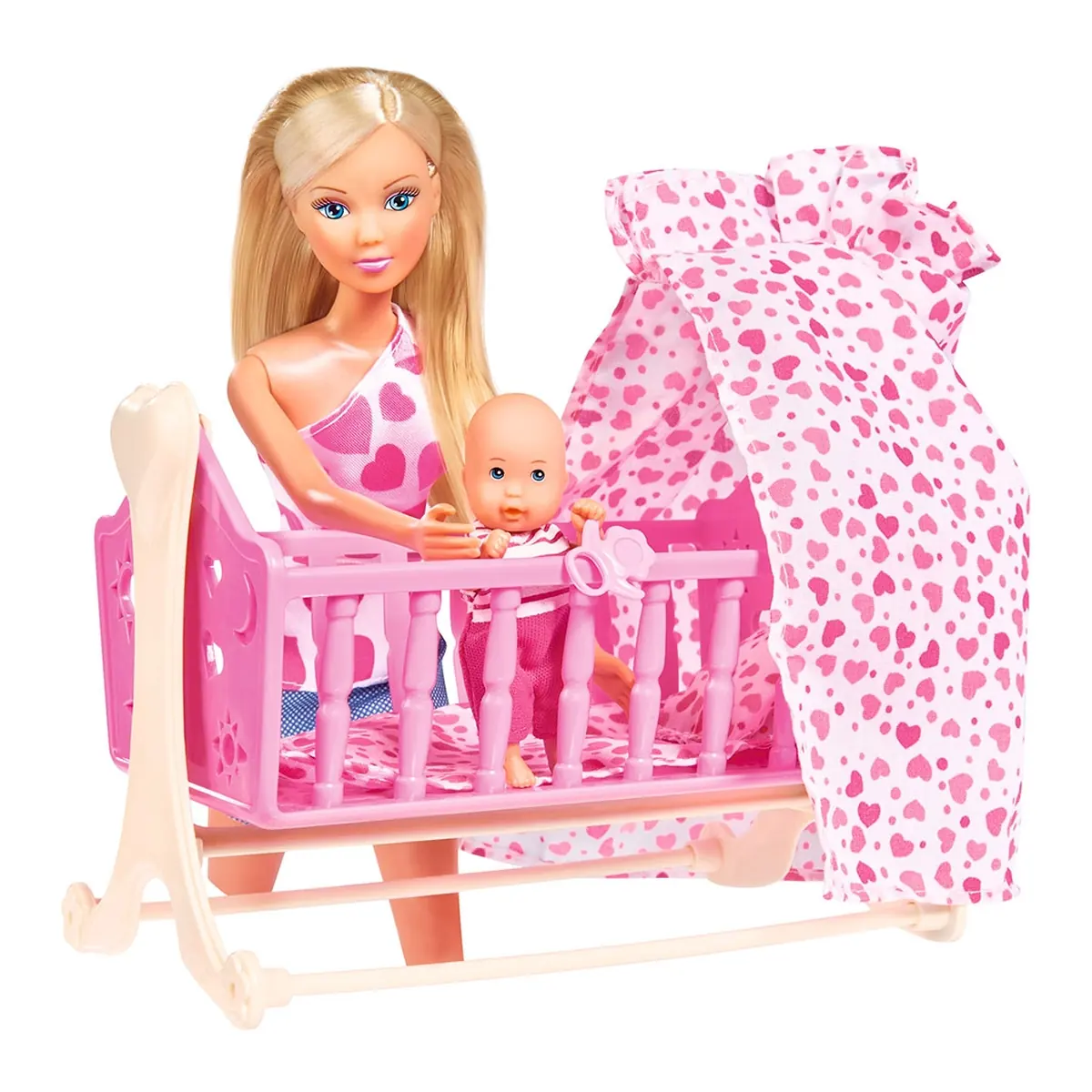 Set Simba Steffi Love New Born Baby Set papusa 29 cm, 1 bebelus si accesorii 3 ani + [2]