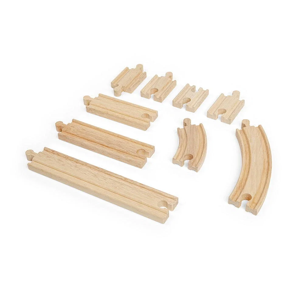 Set sine drepte si curbe (24 piese) BIGJIGS Toys 3 ani+ [2]