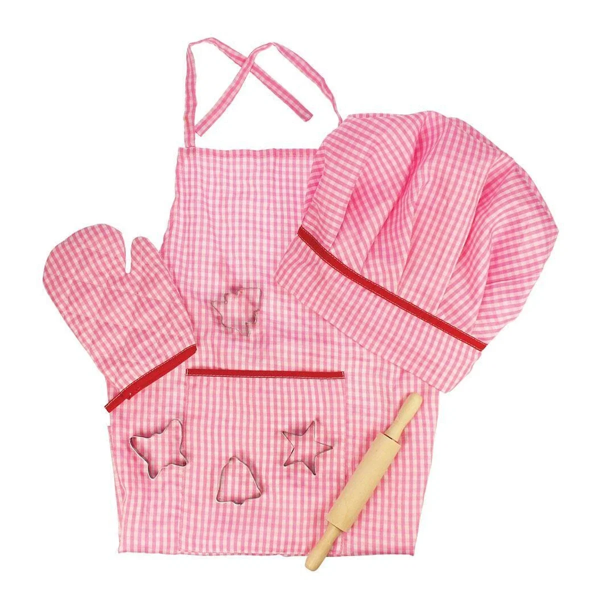 Bucatarii si supermarket - Set sortulet si accesorii roz BIGJIGS Toys 3 ani+