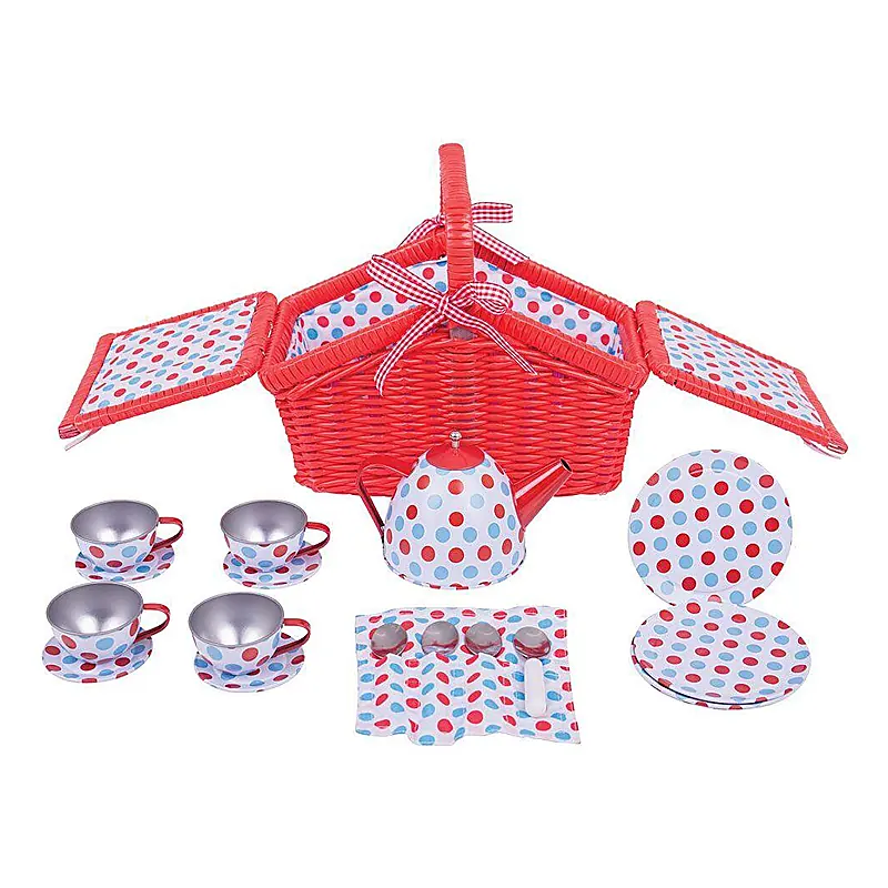 Setul meu de picnic cu buline BIGJIGS Toys 3 ani+ [1]
