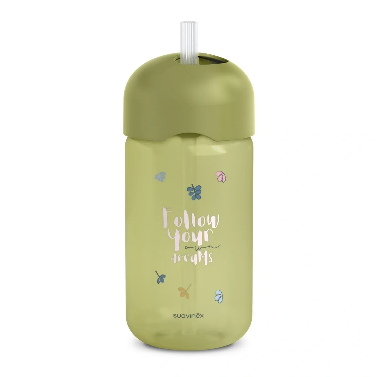 Sticlă de apă fără picurare, Bears, 340 ml, verde, Suavinex [1]