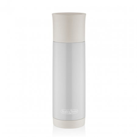 Termosuri - Sticla termos din otel inoxidabil, Crem,BabyJem, 400 ml 4 luni+